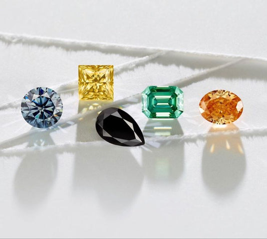  Lab grown colour diamonds engagement rings.