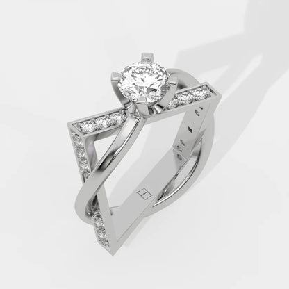 Celestial Cross Diamond Ring
