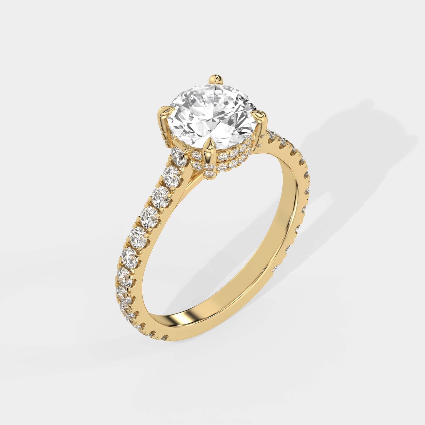 Solitaire with Pave