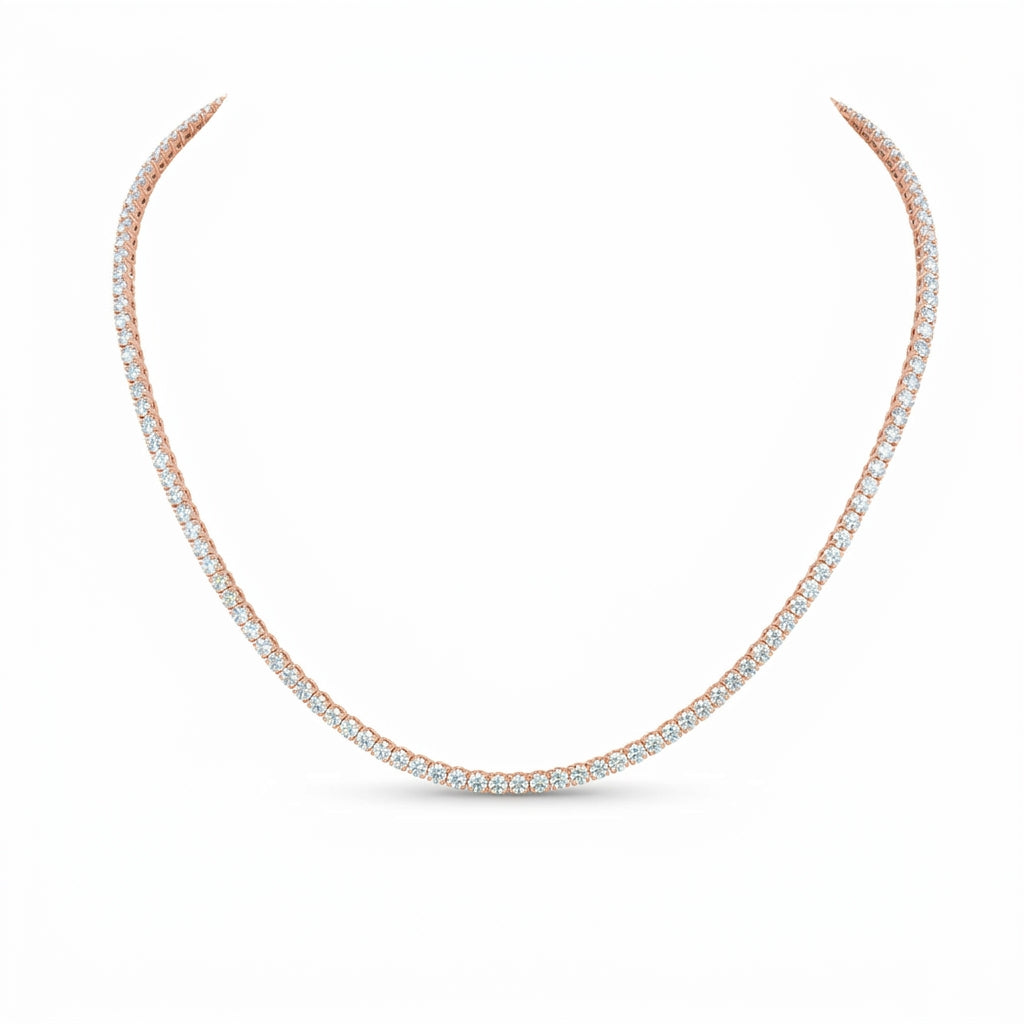 Classic Round Tennis Necklace