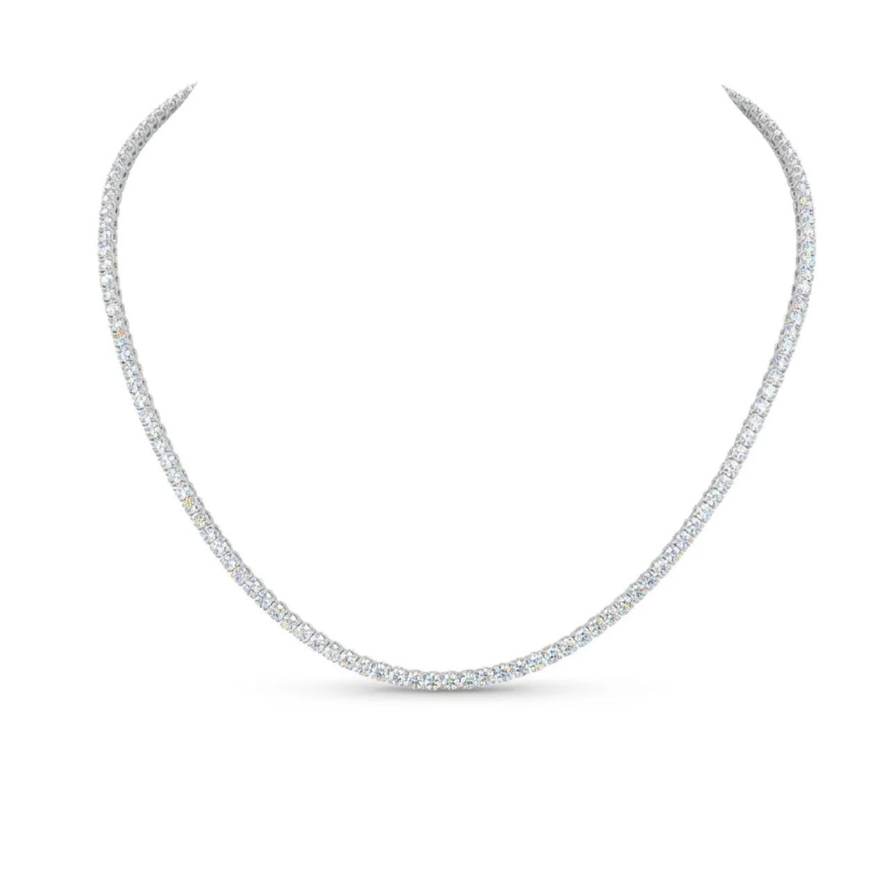 Classic Round Tennis Necklace