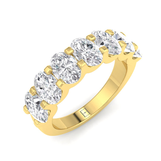 Half Eternity Band -Oval