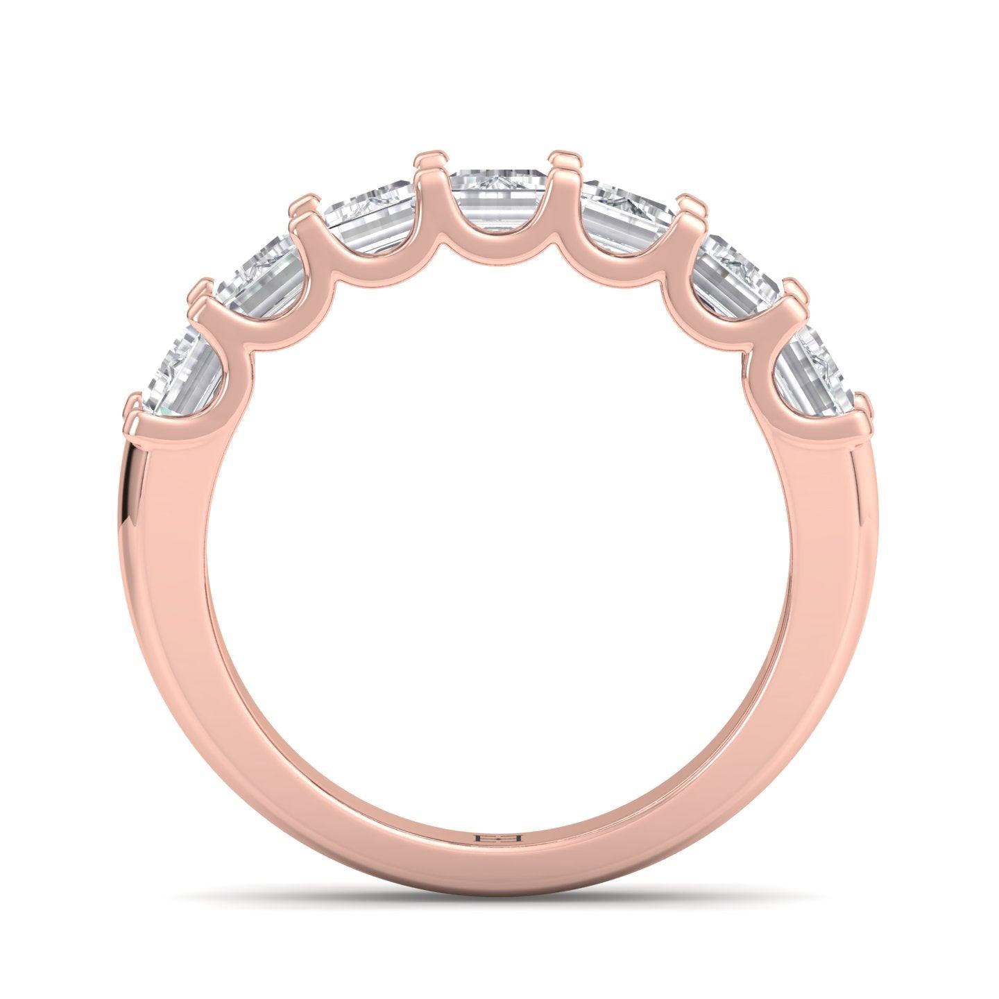 Half Eternity Band-Emerald