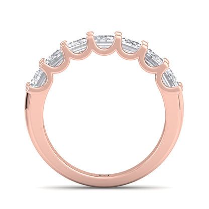 Half Eternity Band-Emerald