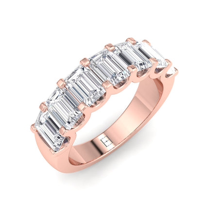 Half Eternity Band-Emerald