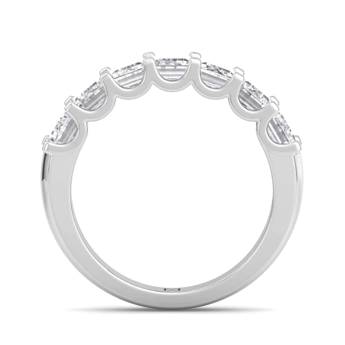 Half Eternity Band-Emerald
