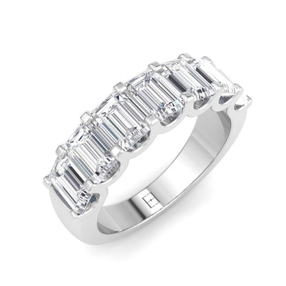 Half Eternity Band-Emerald