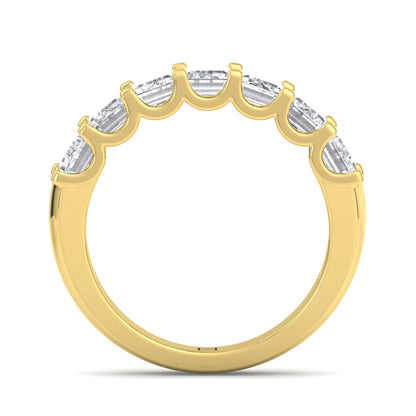 Half Eternity Band-Emerald