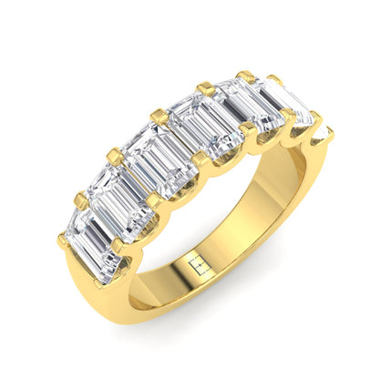 Half Eternity Band-Emerald