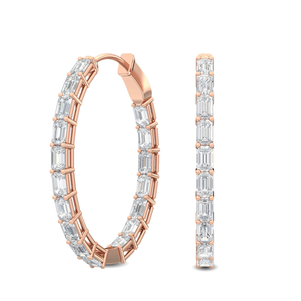 2 TCW Round Studs 6-Prong Basket Setting