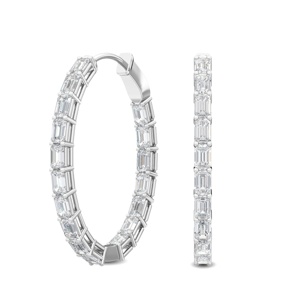 2 TCW Round Studs 6-Prong Basket Setting