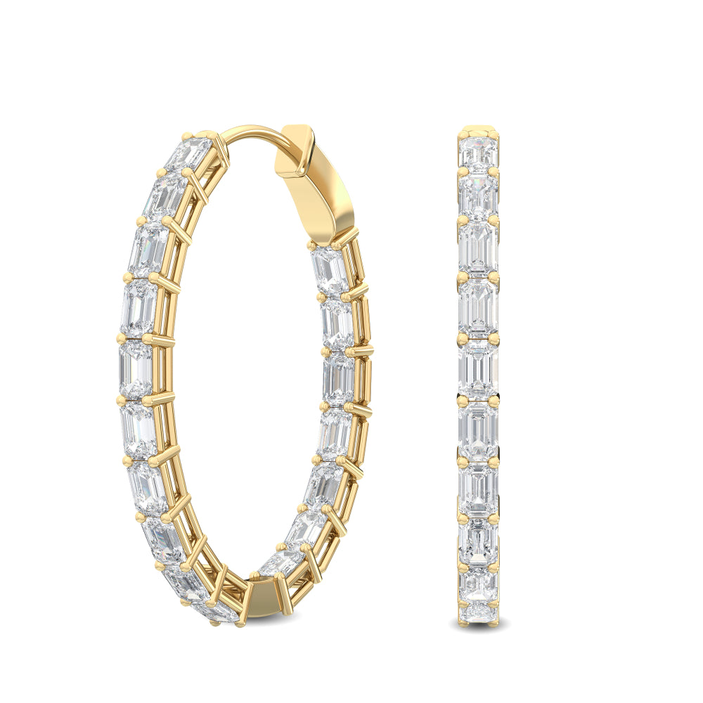 2 TCW Round Studs 6-Prong Basket Setting