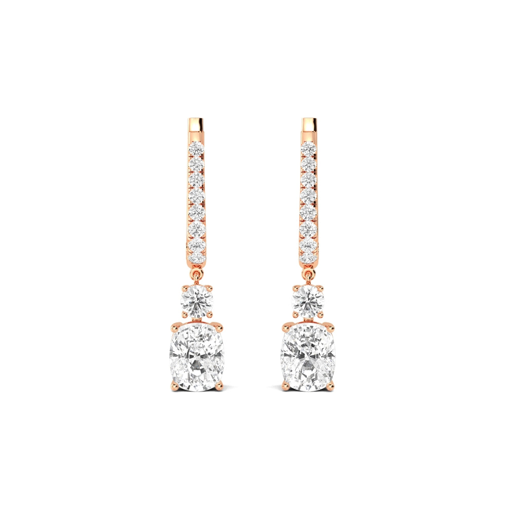 0.4 TCW Round Studs 4-Prong Basket Setting